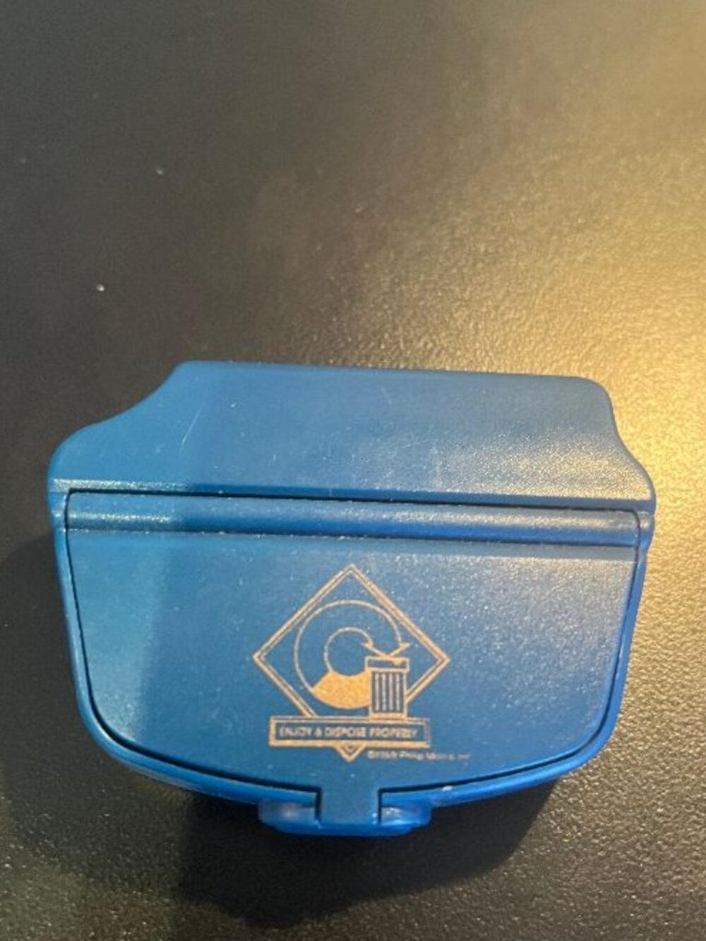 Rare Vintage Phillip Morris Pocket/Purse Ashtray with Slot for Lighter
